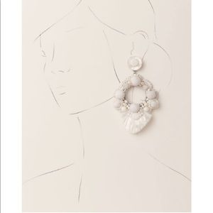 Bhldn bridal earrings.